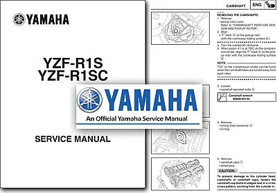 Yamaha YZF R1 Service Manual 2004 2005 2006 Workshop Shop YZF1000  YZF-R1 - Image 1 of 2