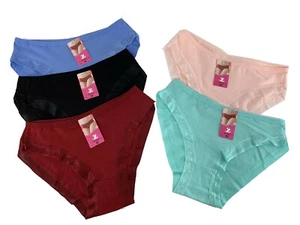 New Lot 5 Women Cotton Lace Panties Underwear 697-1 - Picture 1 of 12