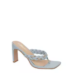 Mudd Sandals Women's Size US 11 Blue Braided Strap High Heel --336-- - Picture 1 of 5
