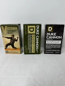 3 Lot Duke Cannon Supply Co WWII Era Big Ass Brick of Soap Bars for Men 10oz. - Picture 1 of 5
