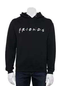 Men's Black Friends TV Show Logo Hoodie Pullover- Medium - Picture 1 of 3