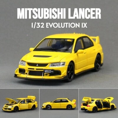 1:32 Diecast JDM Mitsubishi Lancer Evolution IX Super Racing Aleación Coche Modelo NUEVO Foto 1 de 4