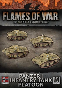 Flames of War Mid War German Panzer I Infantry Tank Platoon (GBX188) - Imagen 1 de 2