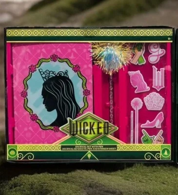 New Wicked Movie Stationary Glinda Lot 2 Boxes Journal Set Pen & Stickers Target - Image 1 of 4