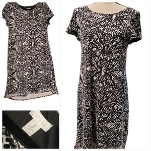 Chicos Midi Hemdblusenkleid Gr. Medium 2 neutral Strick kurvig gewellte Spitze Business - Bild 1 von 9