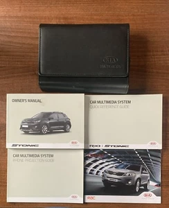 KIA STONIC OWNERS MANUAL + WALLET 2018 PRINT REFC34 - Picture 1 of 2