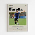 Nicolò Barella Poster, Inter Mailand Kunst, Fußballdruck Fan Geschenk, Barella Inter Art