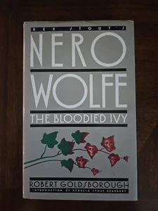 THE BLOODIED IVY by Robert Goldsborough SIGNED 1988 Rex Stout Nero Wolfe HB - Picture 1 of 5