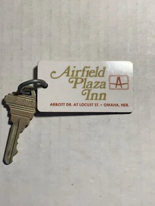 Airport Plaza Inn Hotel Motel Room Key Fob & Key Omaha Nebraska #216 - Picture 1 of 2