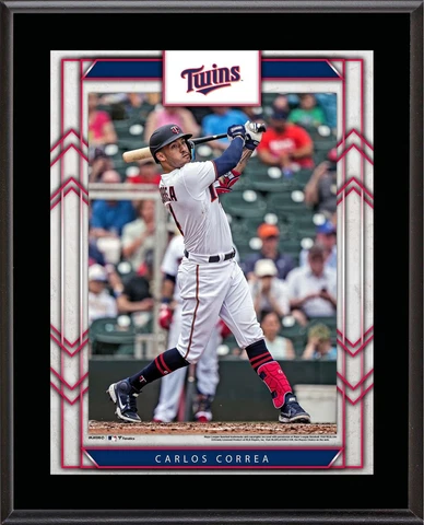 Carlos Correa Minnesota Twins 10.5" x 13" Sublimated Player Plaque Cover