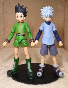 figma Killua Zoldyck & Gon Freecss Hunter x Hunter Figure Set No Box Used Japan - Picture 1 of 10