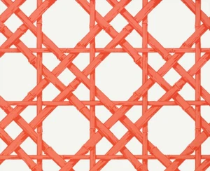 THIBAUT TENDA TESSUTO DESIGN Cyrus Cane 3,4 METRI MISTO LINO CORALLO - Foto 1 di 7
