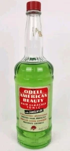 1950’s New Odell Hair Scalp Tonic NOS Barber Shop Glass Bottles unbenutzt 1 Pint - Bild 1 von 5