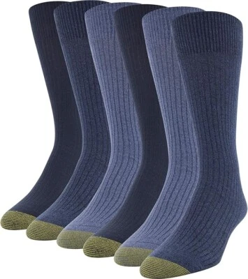 GOLDTOE Men's Stanton Crew Socks 7 Pairs Men's Shoe Size 6-12.5 - Image 1 of 4