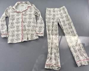 BedHead Pajama Set Womens Sz Small Pink Gray Top Pants Fleece Seahorses - Picture 1 of 13