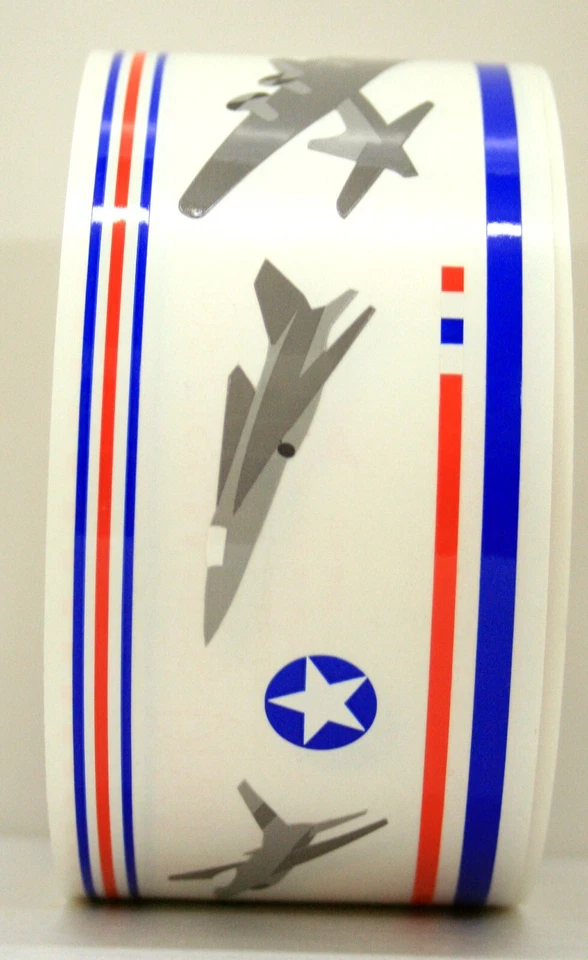 Pegatinas largas de 12" de 1 línea de diseño de la señora Grossman - tema militar y patriótico Foto 1 de 1