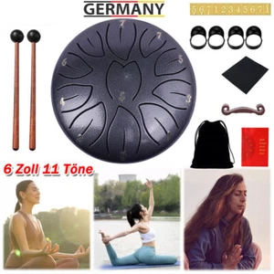 Tongue Drum 11 Noten 6 Zoll Zungentrommel Scheibentrommel Steel Pan Töne DHL - Bild 1 von 11