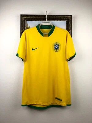 Brazil Home football shirt 2006 Soccer Nike Jersey Rare Yellow Mens Trikot Sz M - Image 1 of 4