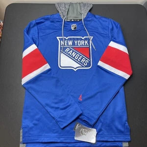 Adidas New York Rangers Herren Größe Small Pullover Hoodie Trikot Blau Neu mit Etikett - Bild 1 von 4
