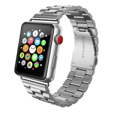 Металлический ремешок из нержавеющей стали для iWatch Series 9 8 7 6 SE 5 4 3 - Изображение 1 из 4