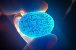 JUDAICA PROTECCIÓN ÁGATA AMULETO CABALÁ BENDICIÓN TORA TALISMÁN ENCANTO HEBREO - Imagen 1 de 11
