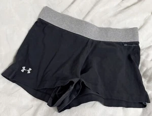 Under Armour, Youth Girls Black and Gray Shorts, XL, Charged Collection - Picture 1 of 4