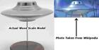 Pleiadean Nordic UFO Flying Saucer Desktop Mahogany Kiln Dry Wood Model Regular