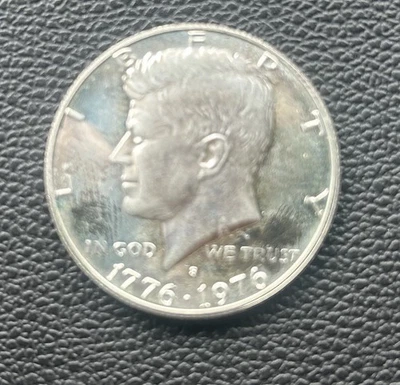 1976-S  Bicentennial Type 1 Kennedy Silver Half Dollar Bold letters - Image 1 of 2