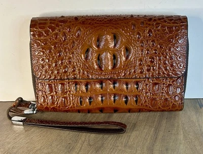 Faux Crocodile Women's Purse 9 Inches By 6 Inches - Image 1 of 4