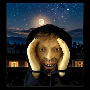 Scary Peeper Freak Halloween Decoration Scary Peeper Window Prank Stickers - Picture 1 of 7