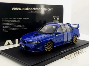 AUTOart 1:18 scale Subaru Impreza WRX STi 2006(GDC) Blue /JDM *MINT CONDITION* - Picture 1 of 11