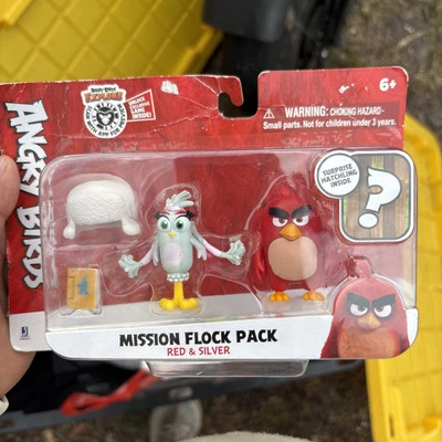 Angry Birds миссии стая упаковка красный и серебро фигурка 2-Pack сюрприз вылупиться новый - Изображение 1 из 3