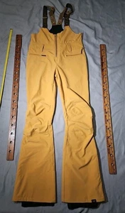 Roxy Overalls Womens Medium Yellow Summit Dry Flight Technical Snow Bib Pants - Picture 1 of 21