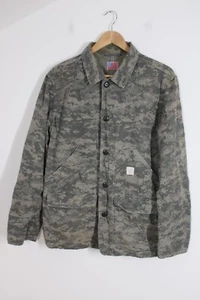 Save Khaki United SKU L Camouflage Camo Cotton Ripstop Shop Jacket USA - Picture 1 of 11