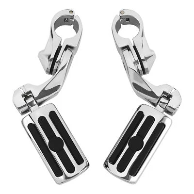 1.25" Highway Foot Pegs Pedals Fit For Harley Touring Road King Street Glide - Image 1 of 4