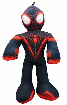 Marvel Black Spider-Man Miles Morales 9" Plush Stuffed Toy Gift Kids Boys Girls - Image 1 of 2