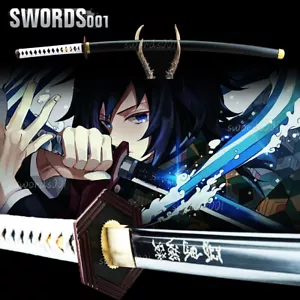 Tomioka Giyuu 鬼滅の刃 Demon Slayer Sword Japanese Samurai Katana carbon steel - Picture 1 of 9