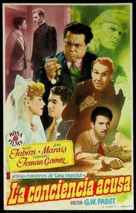 Póster original de la película dramática Voz del Silencio 1953 Heraldo español Aldo Fabrizi - Imagen 1 de 2