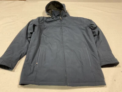 Weatherproof Men’s Navy Blue Insulated Jacket with Hoodie, Size L - Image 1 of 4