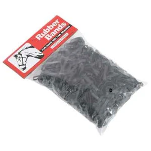 Bandas de trenzas caballo silicona negro 500 unidades banda elástica vidaXL - Imagen 1 de 7