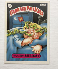 1987 UK Garbage Pail Kids 5th Series Card : 200a Wormy SHERMY - Fat Matt