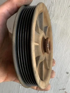 87-97 F-150 F-250 F-350 Bronco OEM Power Steering Pump Pulley 6 Rib Serpentine - Bild 1 von 5