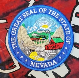 EMBROIDERED STATE SEAL OF NEVADA PATCH (Please Read Ad) - Picture 1 of 3
