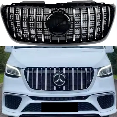 V6 AUTO PARTS LTD For Mercedes W907 Panamericana Front Radiator Sprinter Grille 2018-2024 Facelift