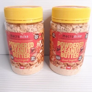 2x MACRO MIKE Powdered Peanut Butter 156g Sweet Original 6g Protein Per Serve - Picture 1 of 5