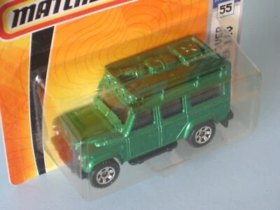 Matchbox Land Rover 110 Defender Met Green Body 4x4 Toy Model Car 70mm in BP - Image 1 of 2