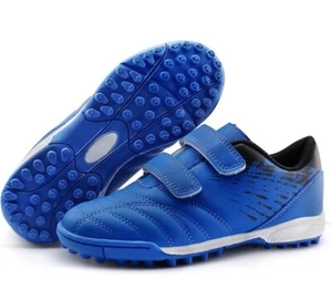 Brooman Kids Sz 2 Comfortable Turf Soccer Shoes Athletic Football Shoes Blue NEW - Picture 1 of 5