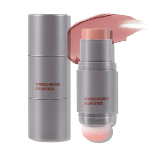 Cream Blush Stick, Double-Head, Lightweight Long-Lasting Color Natural Blush Mak - Picture 1 of 6