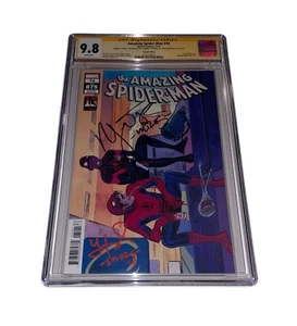 Yuri Lowenthal & Nadji Jeter CGC SS 9.8 Amazing Spider-Man #74 NM/M Auto Comic - Picture 1 of 7