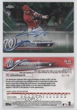 2018 Topps Chrome Green Refractor /99 Victor Robles #RA-VR Rookie Auto RC